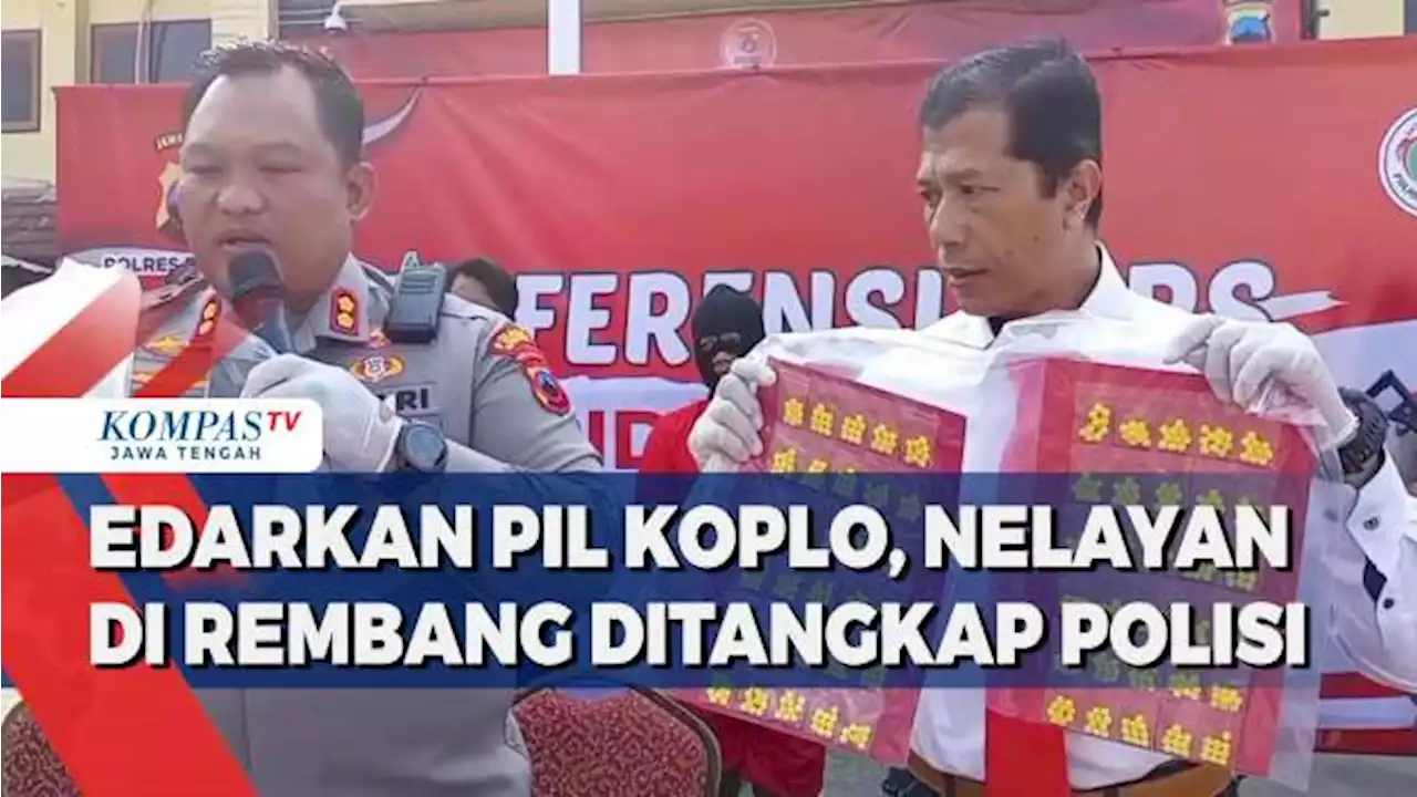 Edarkan Pil Koplo, Nelayan di Rembang Ditangkap Polisi