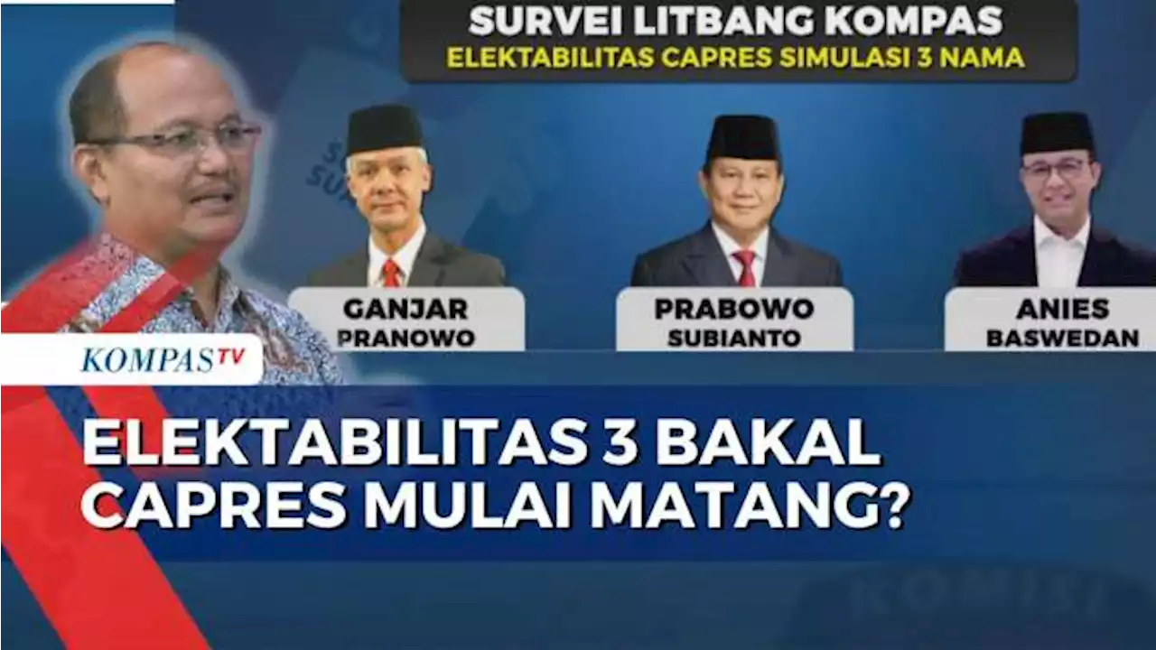 Survei Elektabilitas 3 Bakal Capres Mulai Matang, Nama Bacawapres Bisa Berpengaruh?