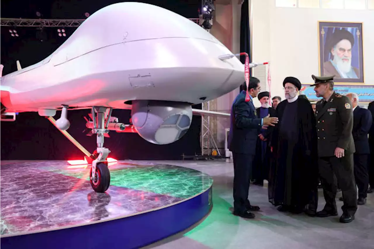 Iran unveils armed drone resembling America's MQ-9 Reaper and says it could potentially reach Israel