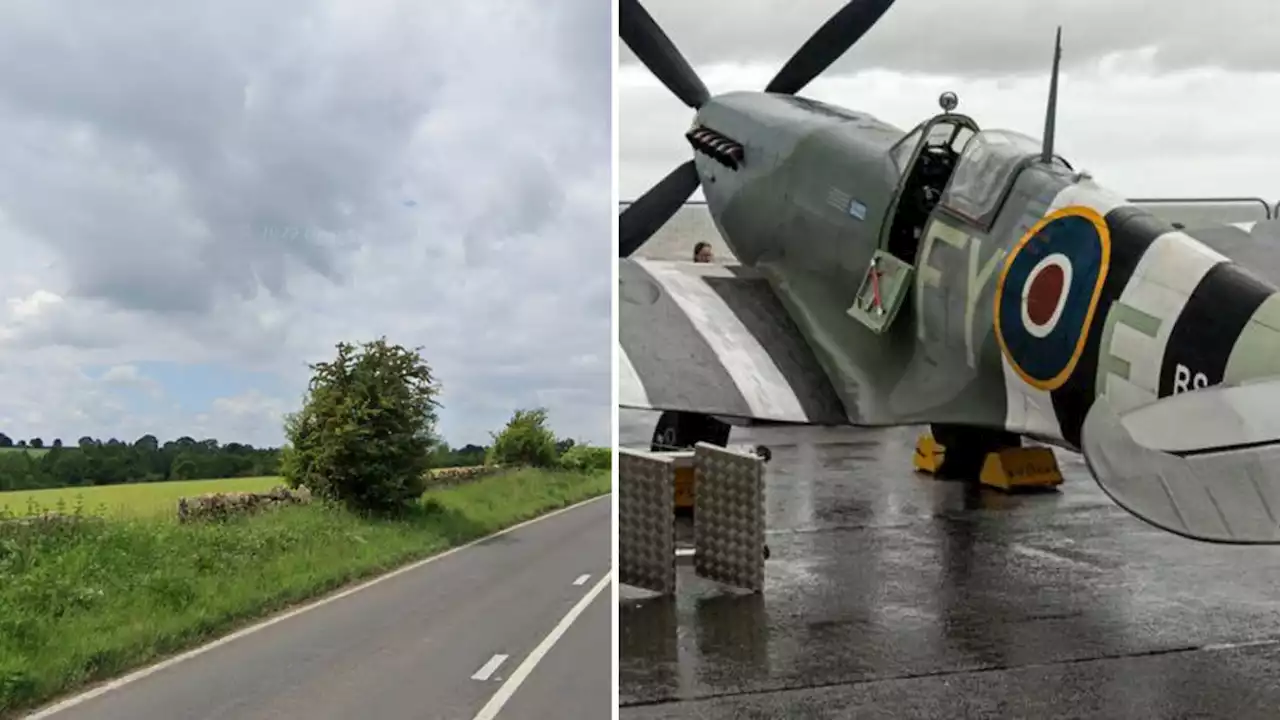 Pilot dies after replica Spitfire crashes into field outside Oxford