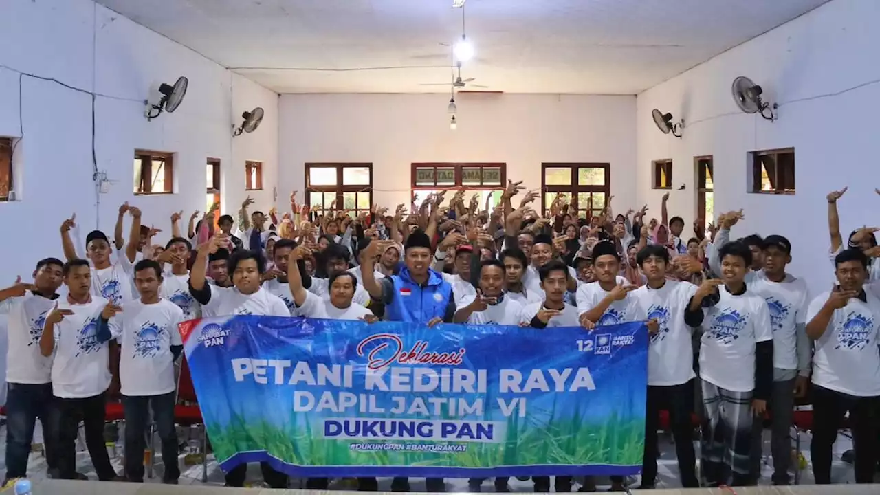 Paguyuban Tani Kediri Deklarasi Dukung PAN di Pemilu 2024, Begini Alasanya