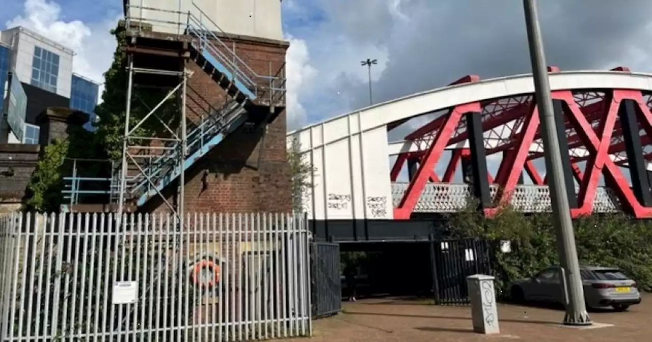 Control tower of swing bridge across the ship canal to go under the hammer