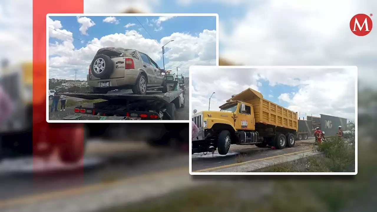 Volcadura doble se registra en Periférico Ecológico, Puebla