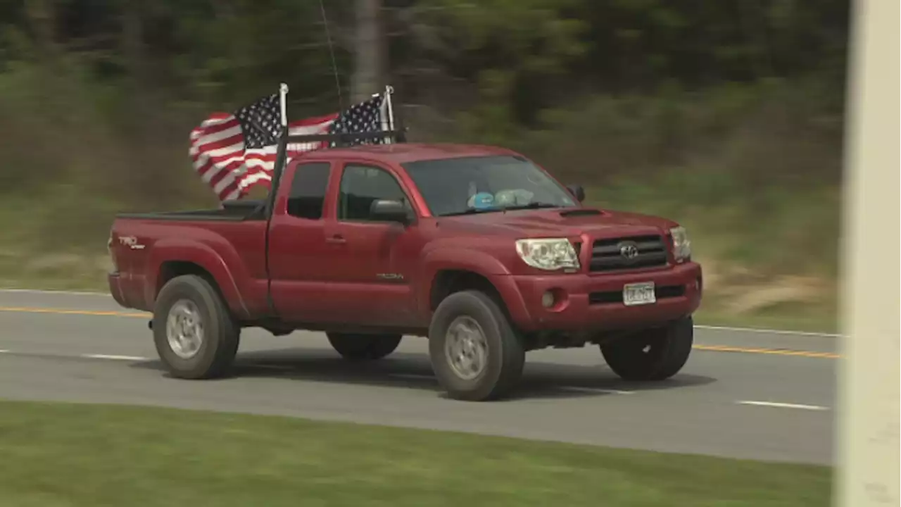 Family pulls son out of school after controversy over large American flags on truck