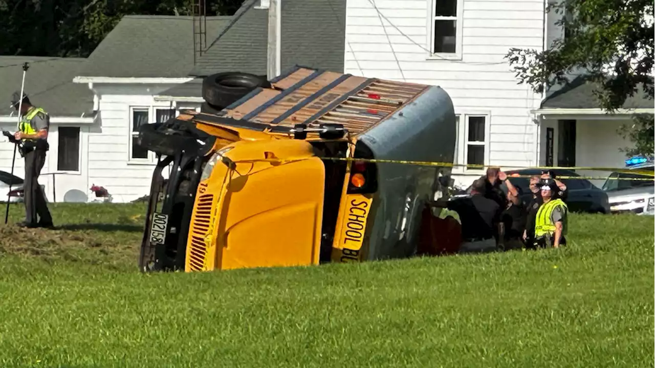 Student killed, dozens hurt in Ohio school bus crash