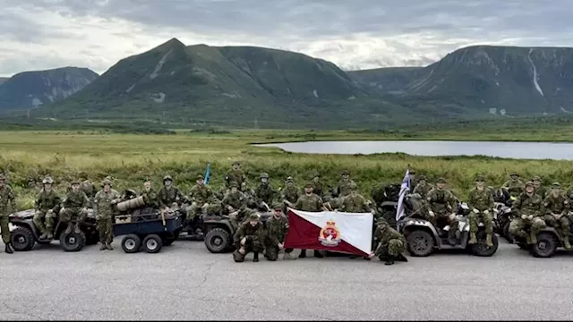 A scenic recruitment drive: Royal Newfoundland Regiment using ATV