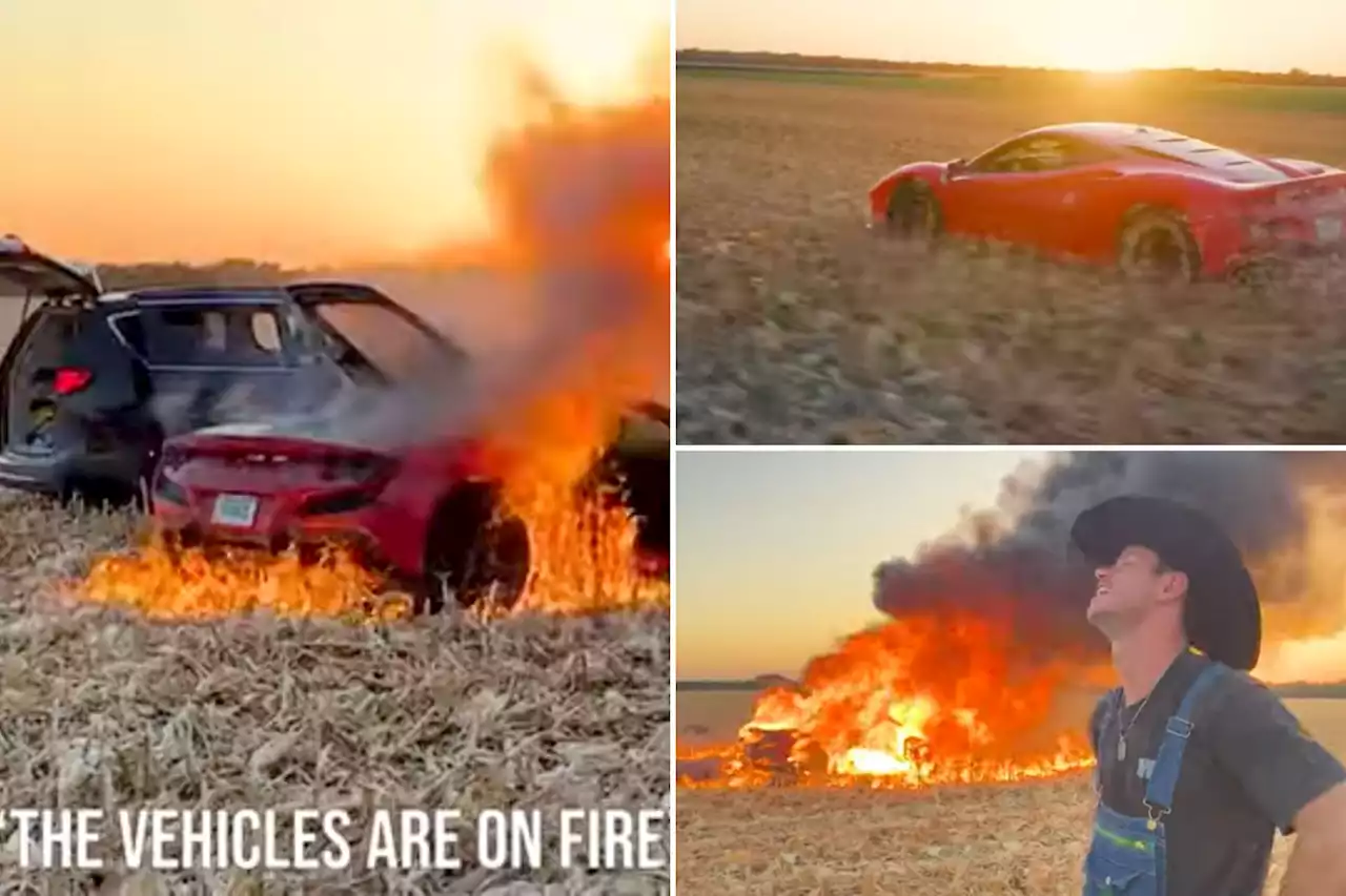 Man buys $400K Ferrari only for it to catch fire, burn to a crisp in minutes