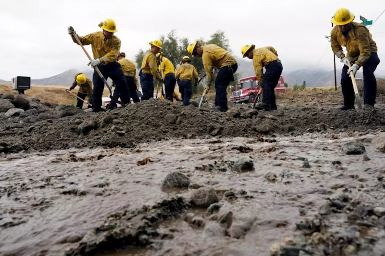 Rescue crews dig towns out of the mud as Tropical Storm Hilary weakens