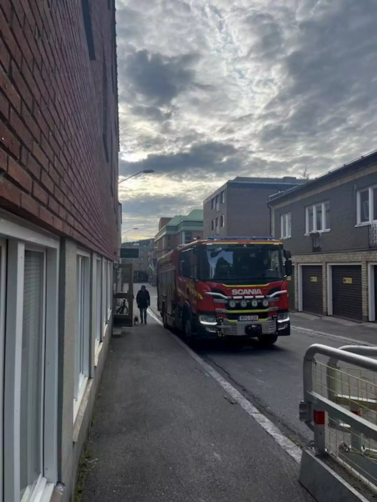 Larm om brand i byggnad var saneringsarbete med värme