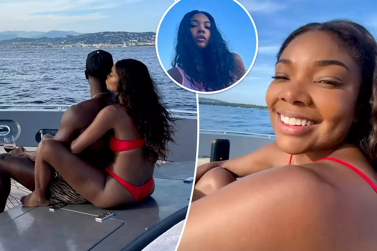 Gabrielle Union shows off her fit figure in 2 tiny bikinis during family vacation