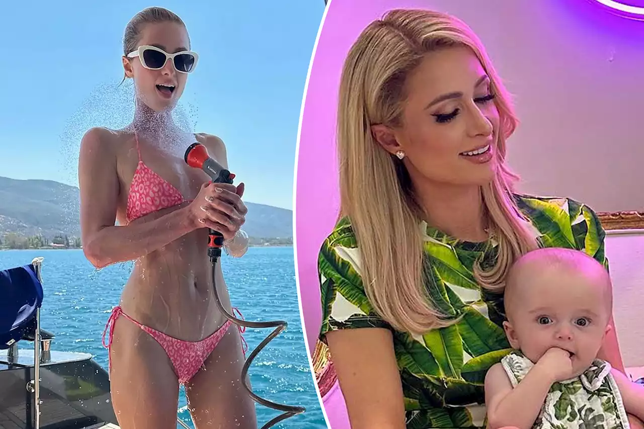 Paris Hilton matches with son Phoenix in tropical designs after backlash over Hawaii vacation