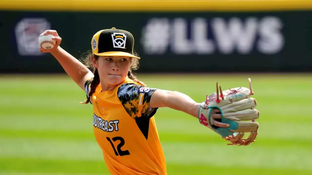 Only girl in 2023 Little League World Series can do it all, including handling the spotlight