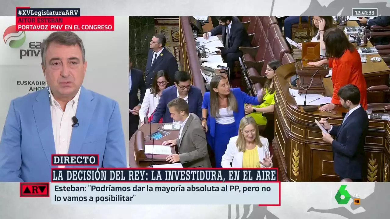 Aitor Esteban desvela el importante papel del PNV en los contactos entre Junts y PSOE