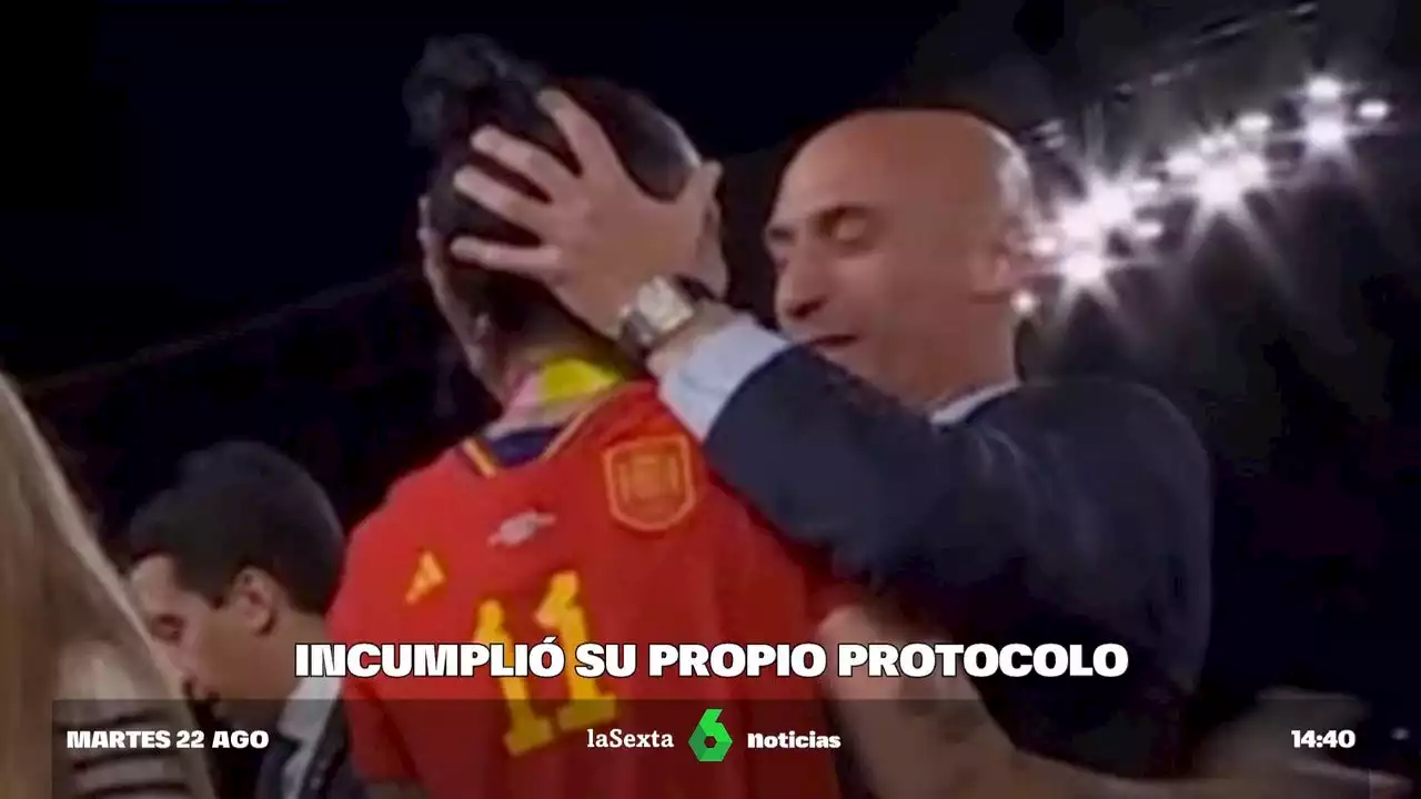 Rubiales incumplió el protocolo contra la violencia sexual de la propia Real Federación Española de Fútbol