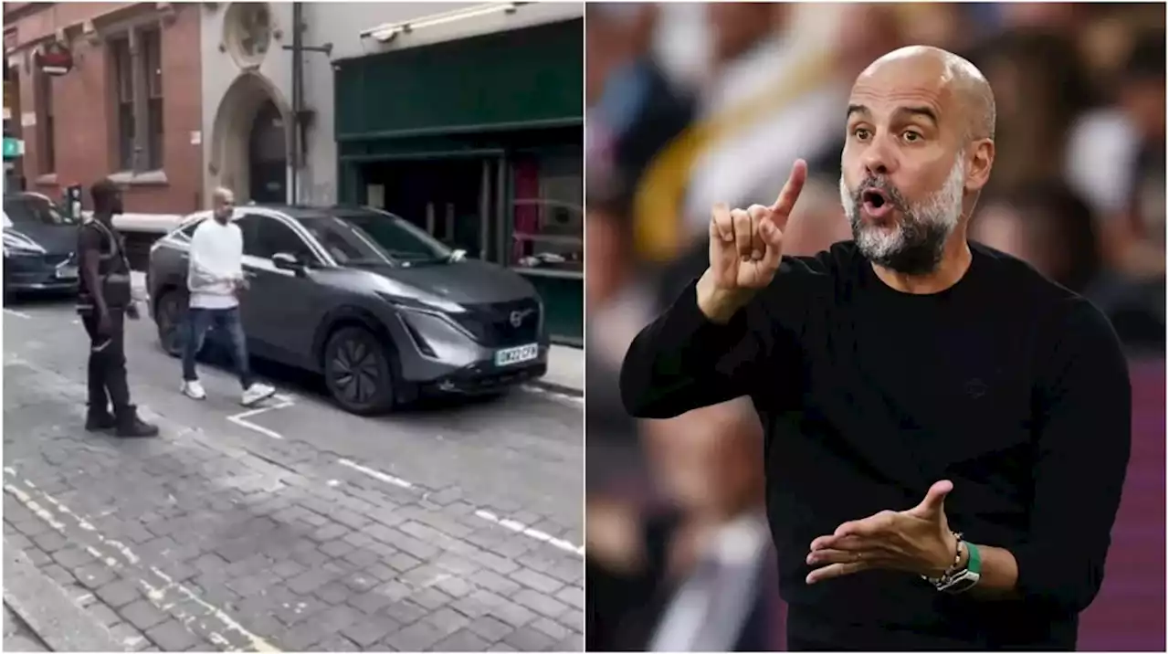 Guardiola fue multado por estacionar mal, reaccionó contra un agente de tránsito y todo quedó grabado