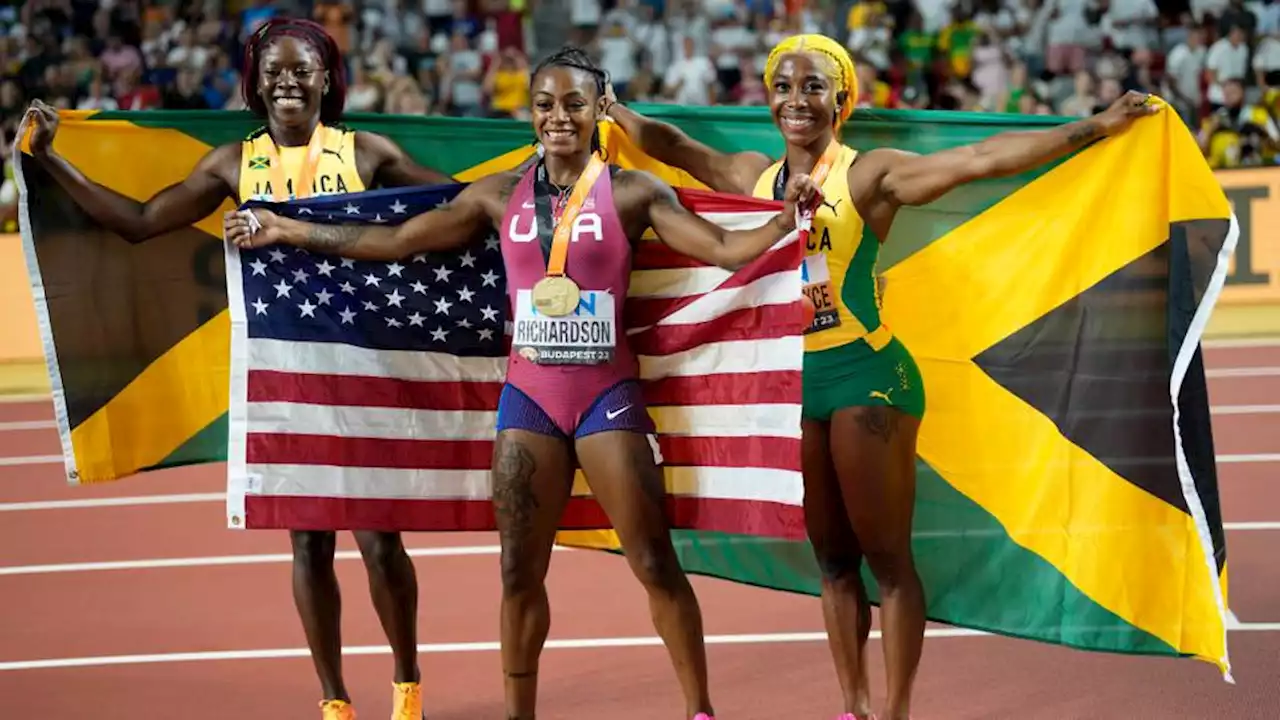 US athlete Sha'Carri Richardson wins women's 100-meter world title