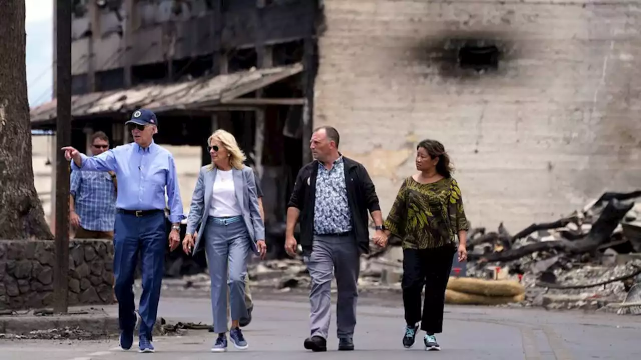 US President Biden arrives in Maui to survey damage and comfort survivors