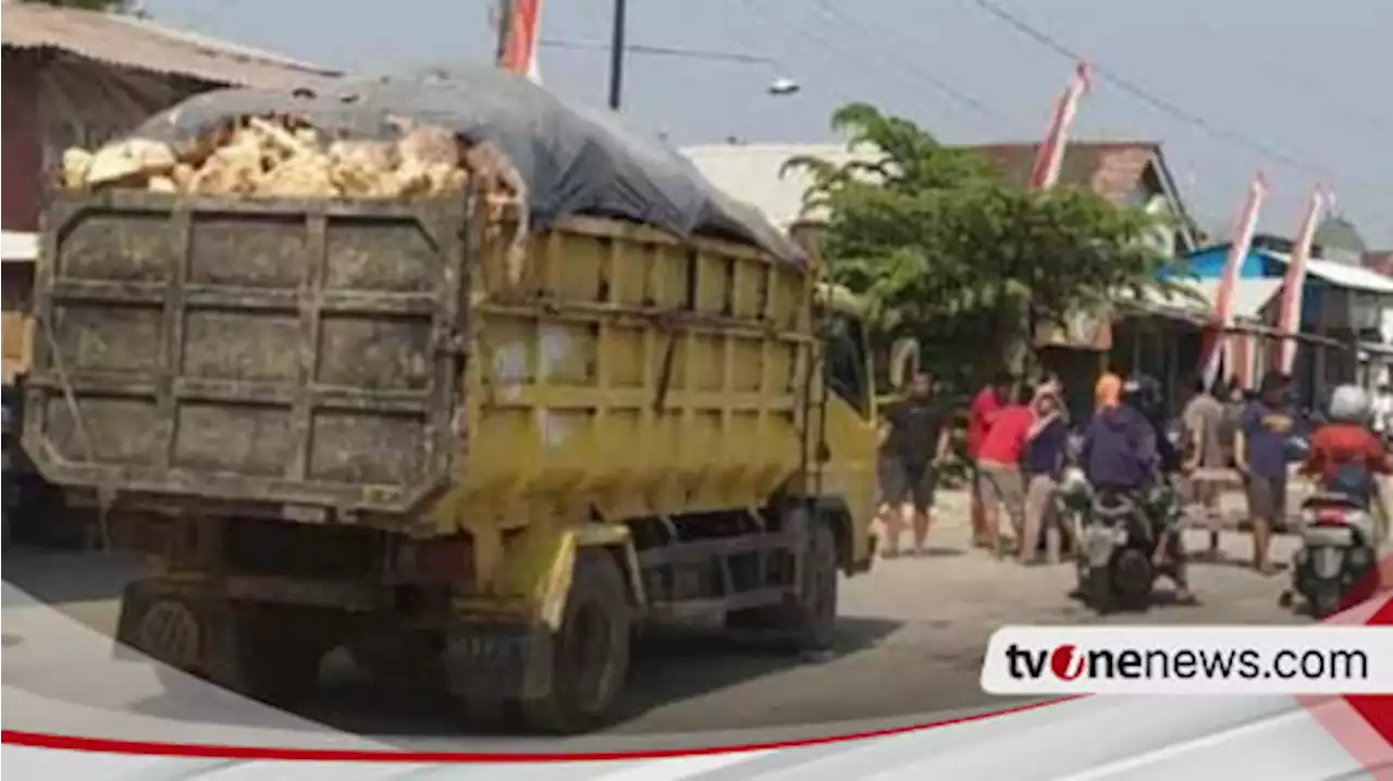 Puluhan Emak-emak di Pati Ngamuk Hadang Truk Tambang Gegara Hal ini