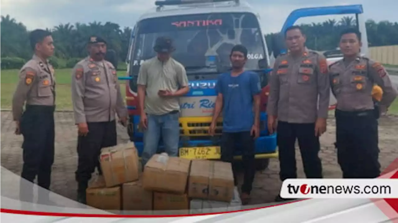 Sopir Bus Putri Riau Lestari Diamankan Polisi karena Mengangkut Minuman Keras