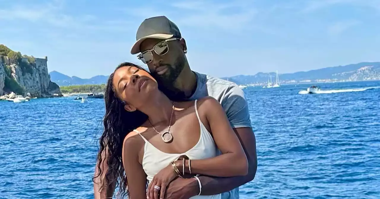 Gabrielle Union and Dwyane Wade Show Off Swim Style in France