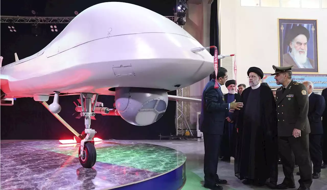 Iran unveils armed drone resembling America’s MQ-9 Reaper and says it could potentially reach Israel