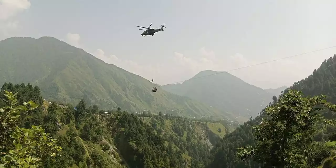 Pakistani Children Trapped in Cable Car Rescued in Midair Feat