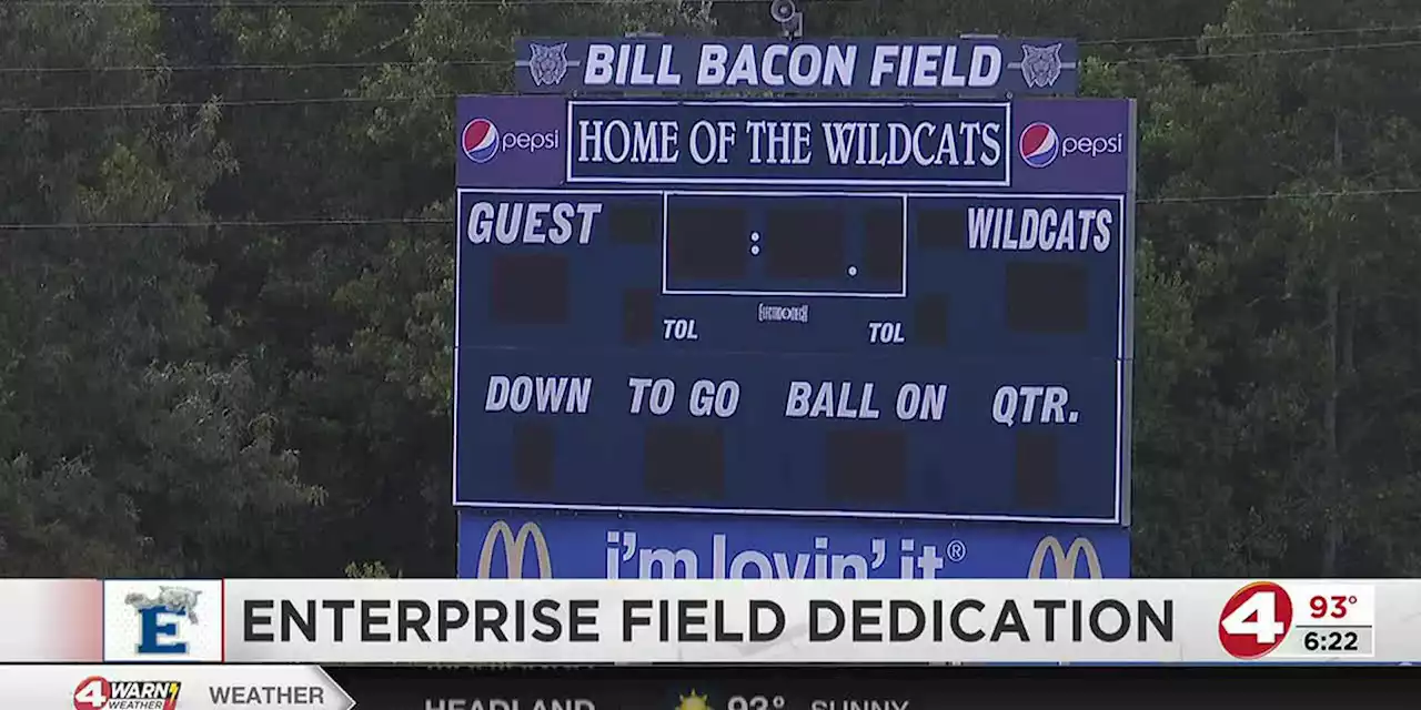 Enterprise to dedicate football field