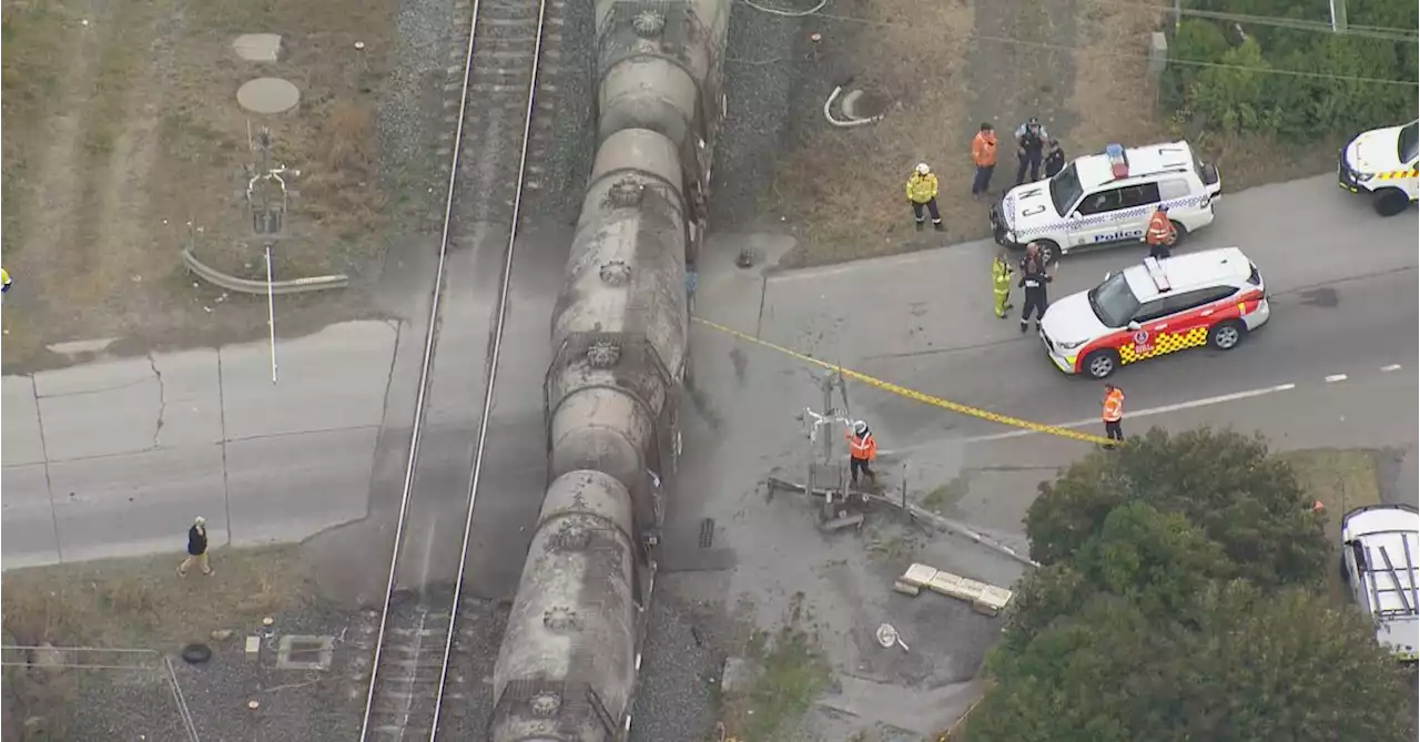 Freight train and truck crash causes rail line delays in Sydney's south east