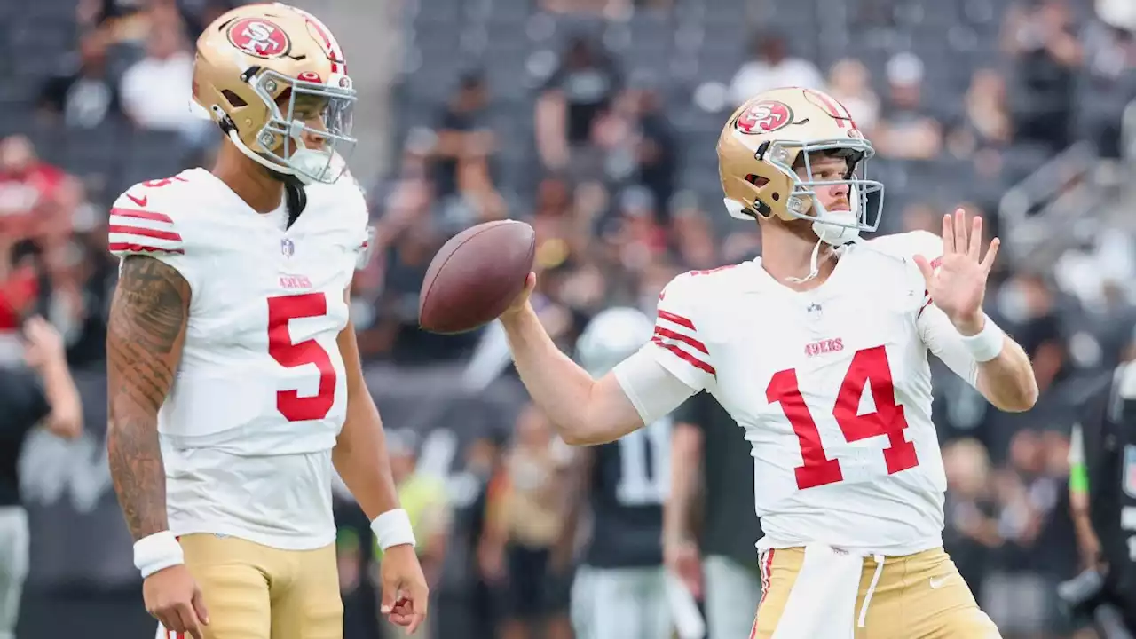 Source: 49ers mull options after Trey Lance loses QB2 battle