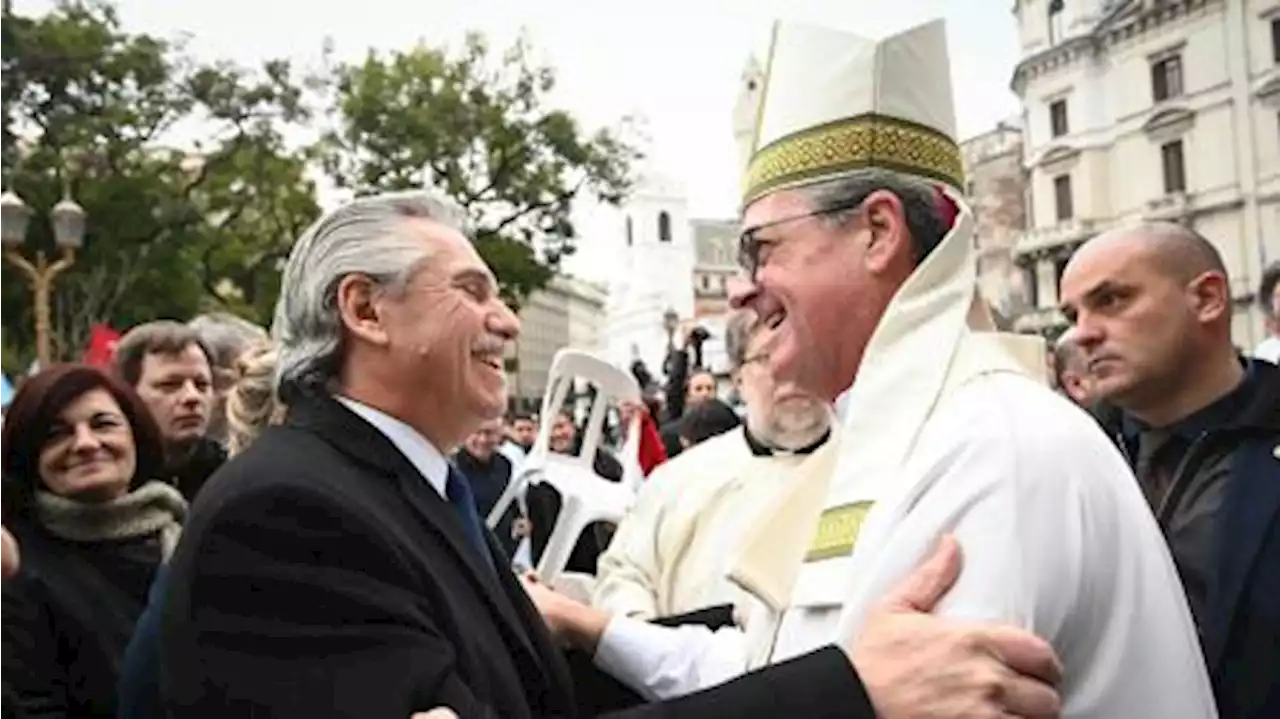 Alberto Fernández recibió al arzobispo García Cuerva y el padre Pepe visitó Casa Rosada