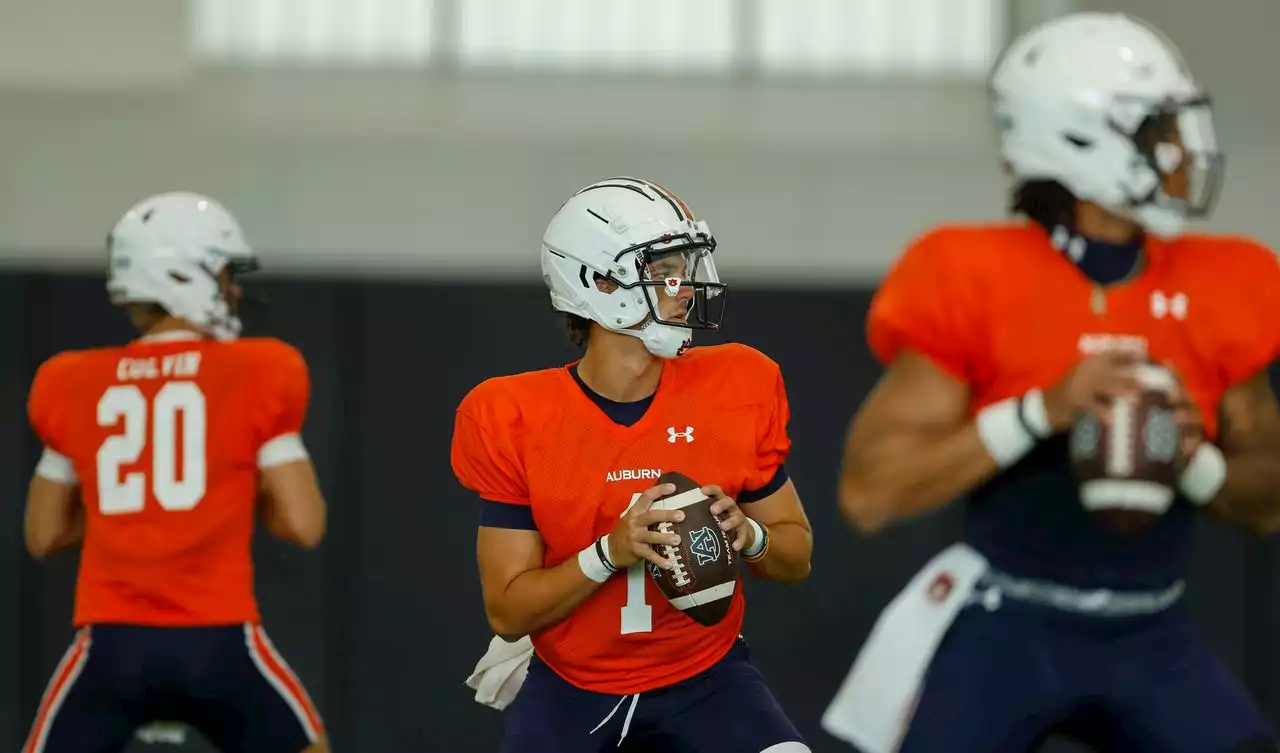 Payton Thorne reacts to winning Auburn’s quarterback battle