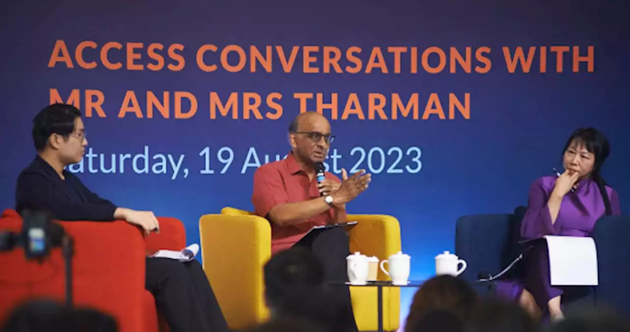 'Our work hours are a bit too long': Tharman's answer garners applause from youths at event