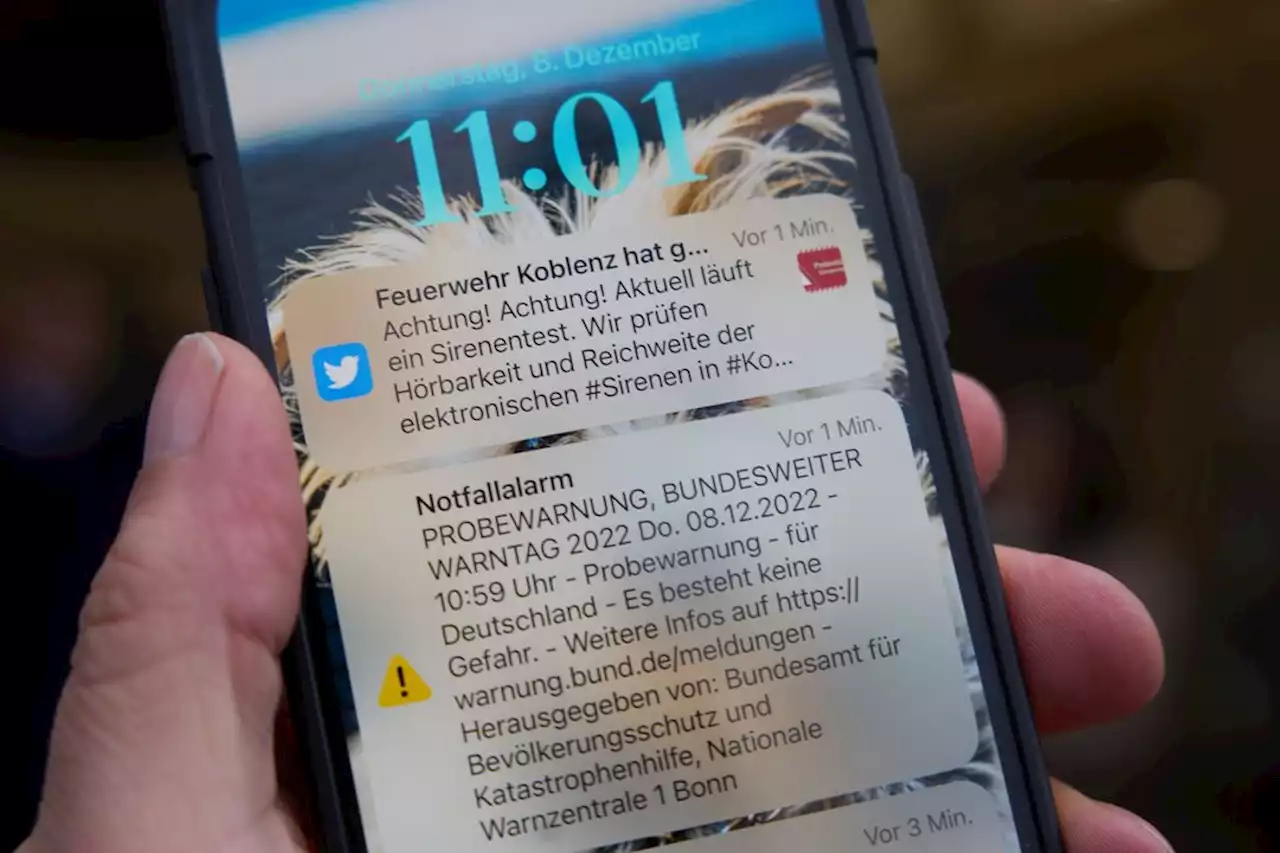 Warnsystem 'Cell Broadcast': In Bayern vor allem bei Bränden