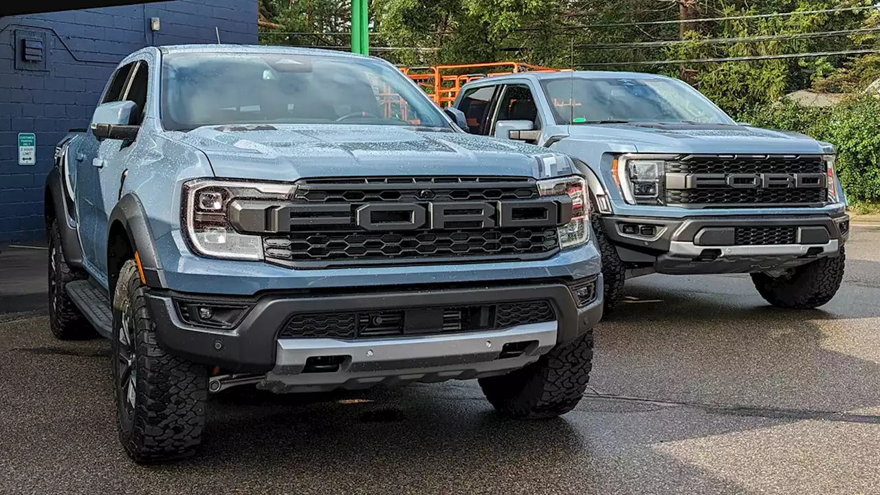 2024 Ford Ranger Raptor Meets F-150 Raptor, Shows The Family Resemblance