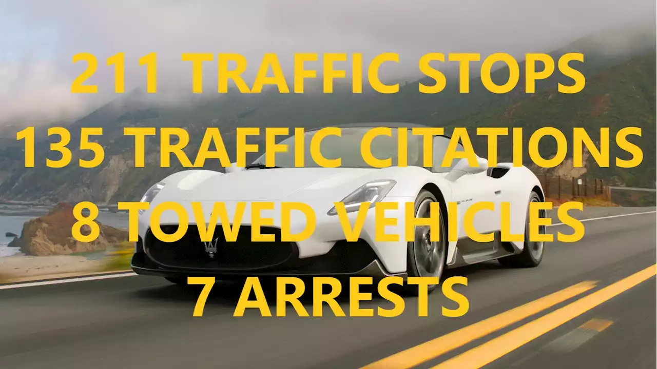 Monterey Cops Perform 211 Traffic Stops In Just 3 Days During Car Week