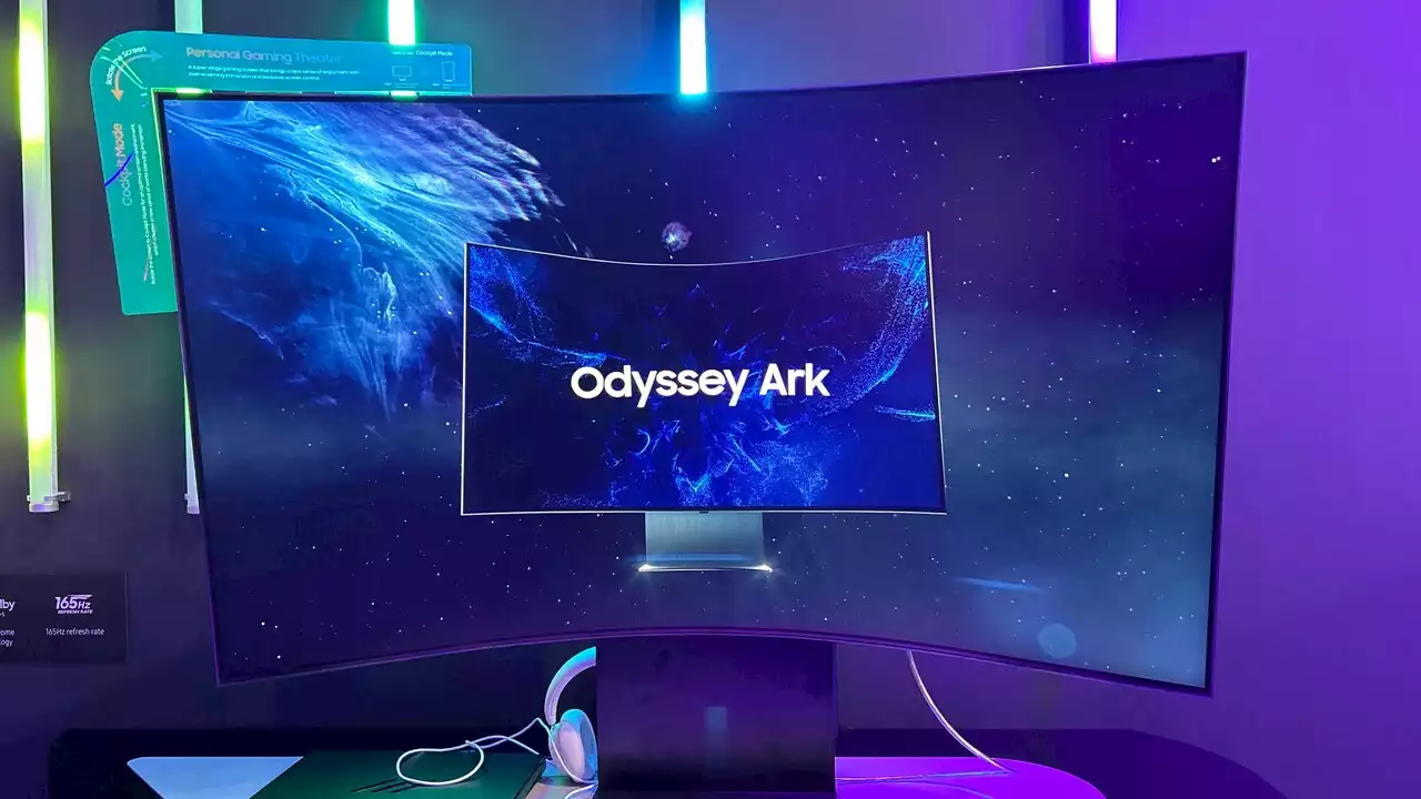 Odyssey Ark 2023: Samsungs gebogener 55'-Monitor erhält DP 1.4 und KVM