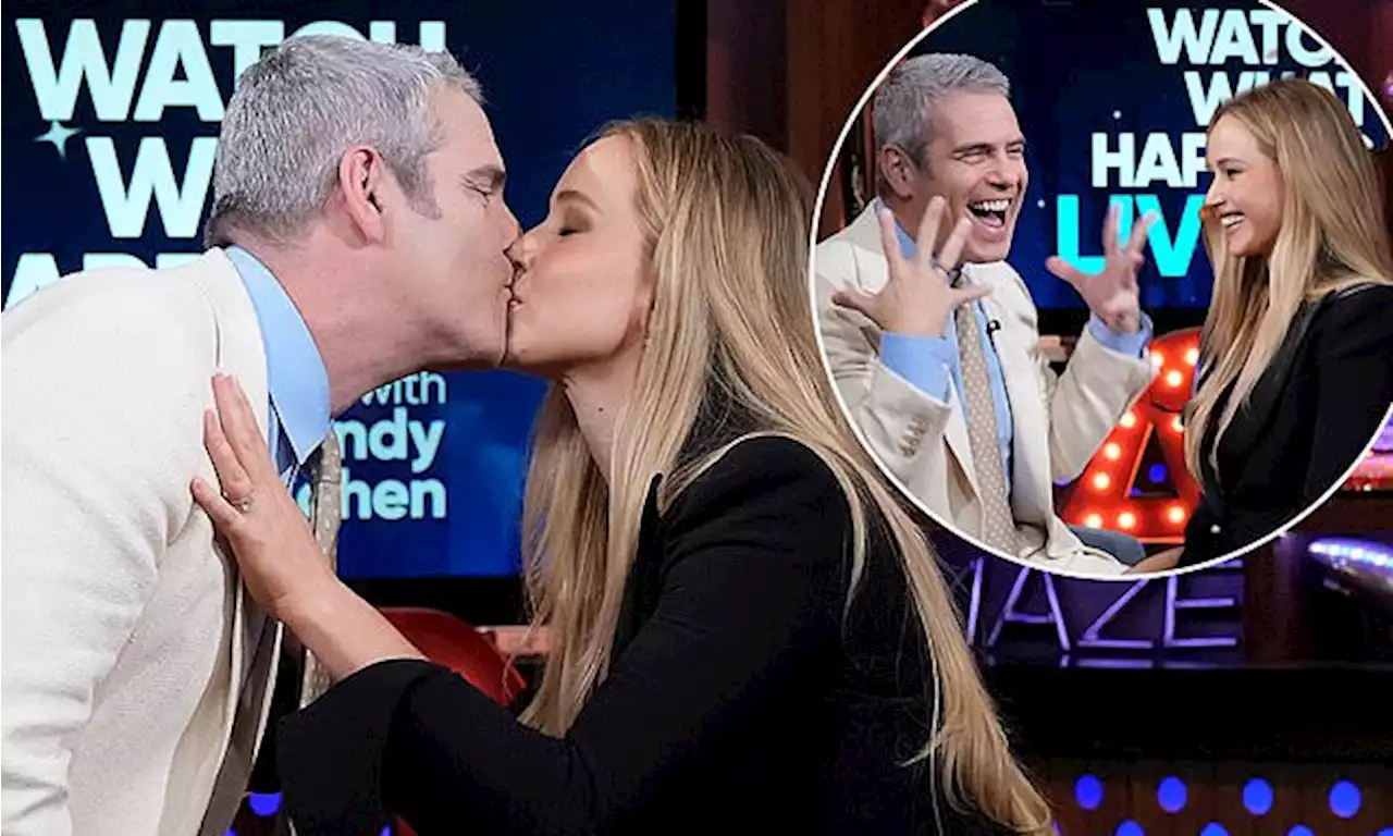 Andy Cohen enjoyed kissing Jennifer Lawrence on WWHL