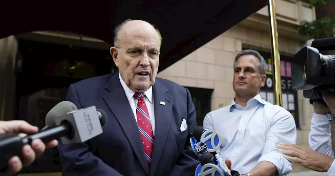 Donald Trump indicted: Rudy Giuliani surrenders at Fulton County Jail