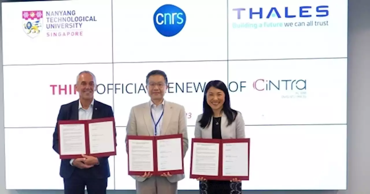 Thales deepens its research & technology commitment in Singapore with extension of joint NTU / CNRS Laboratory