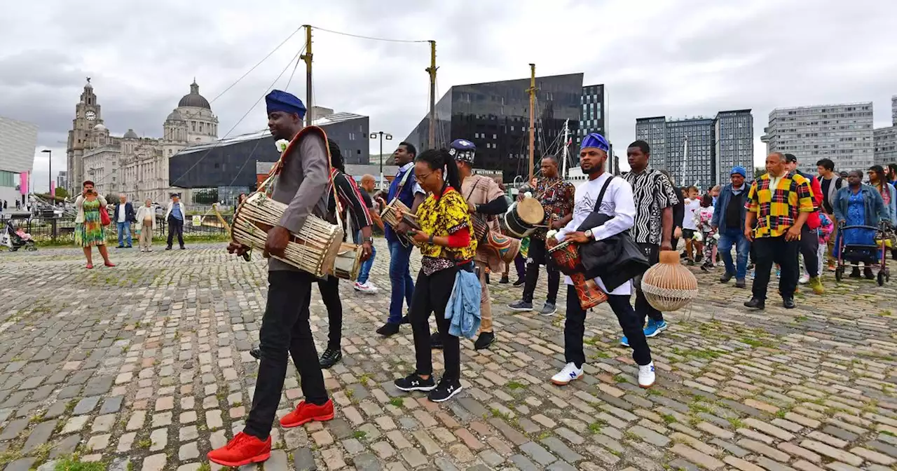 Powerful photos of Slavery Remembrance Day's Walk of Remembrance