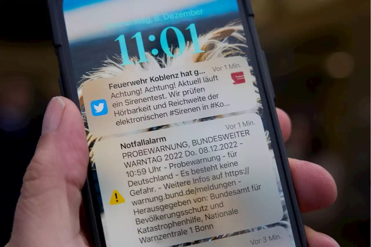 Katastrophenschutz: Ein halbes Jahr Cell Broadcast: 175 Warnungen in Deutschland