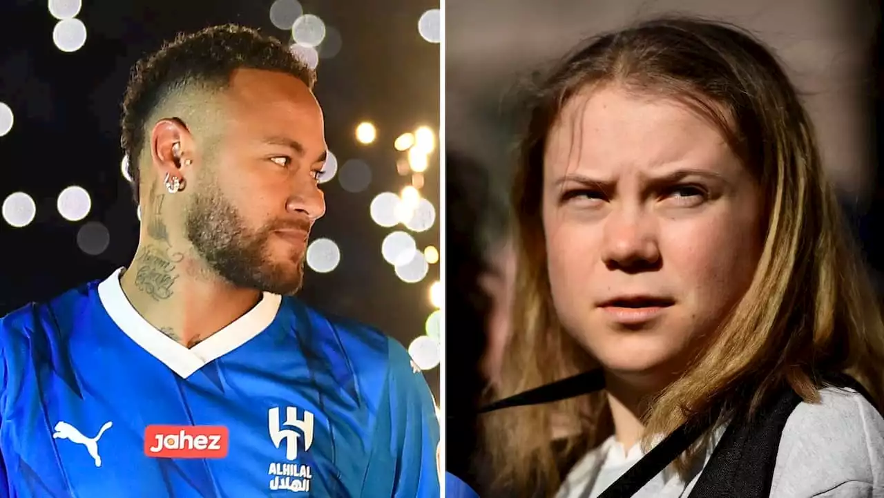 Nya ilskan mot Neymar: ”Var är Greta Thunberg?”