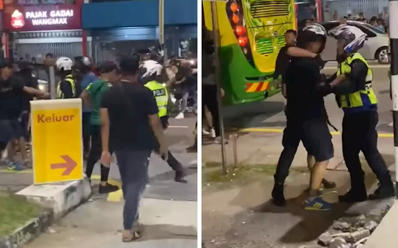 7 held over footbrawl outside Penang’s City Stadium