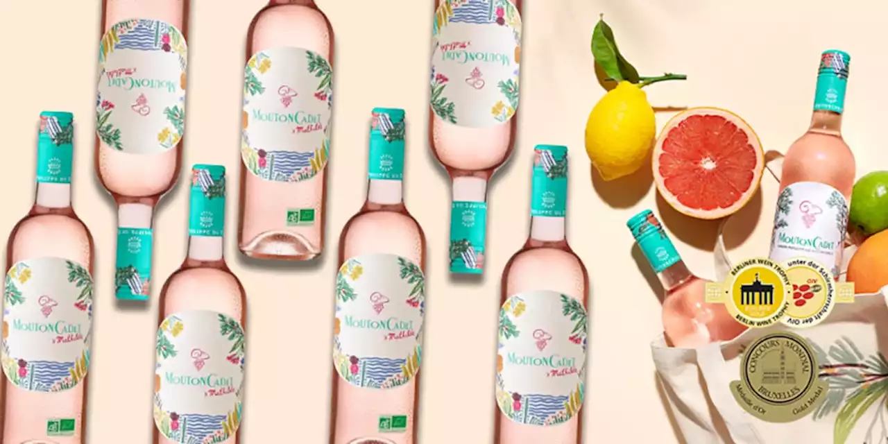 9 Flaschen prämierter Rothschild Mouton Cadet Rosé jetzt im exklusiven Angebot