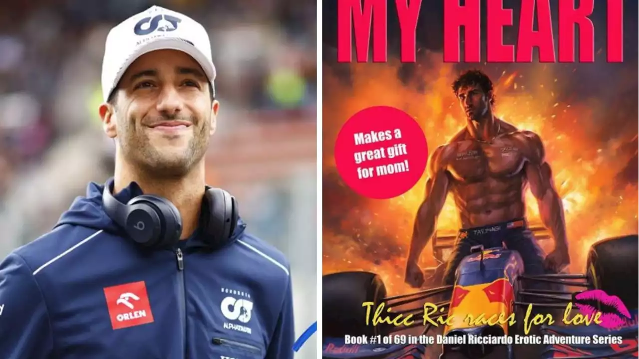 ‘What the f***’: Daniel Ricciardo stunned by erotic novel featuring Aussie driver