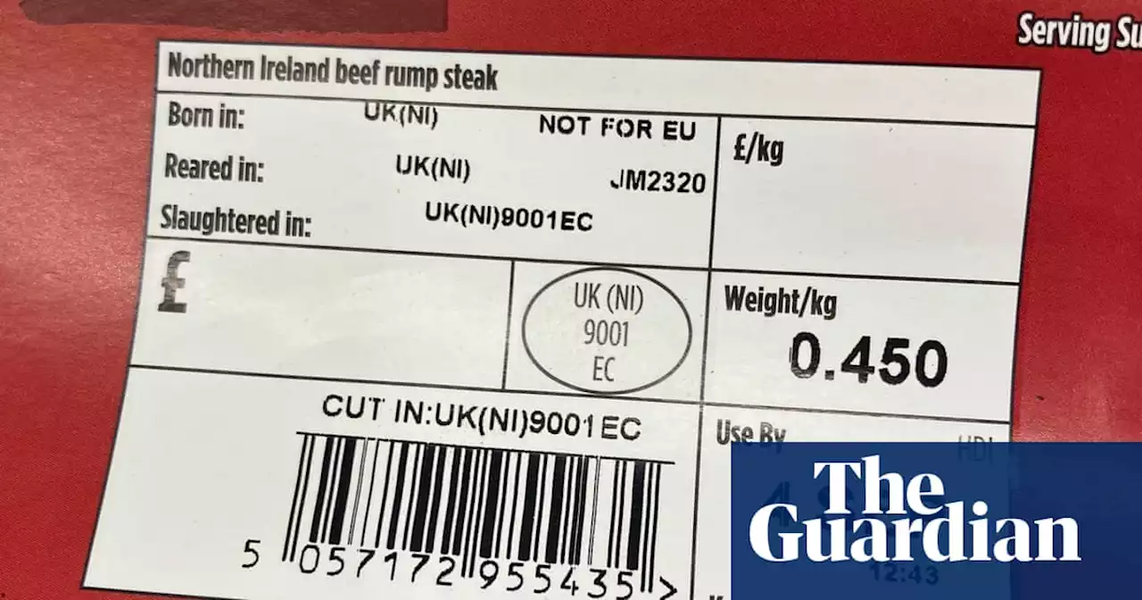 First ‘not for EU’ labels appear on supermarket food in Northern Ireland