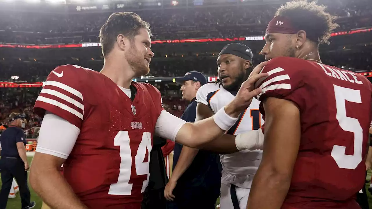 49ers name QB Sam Darnold backup to Brock Purdy over Trey Lance, per report