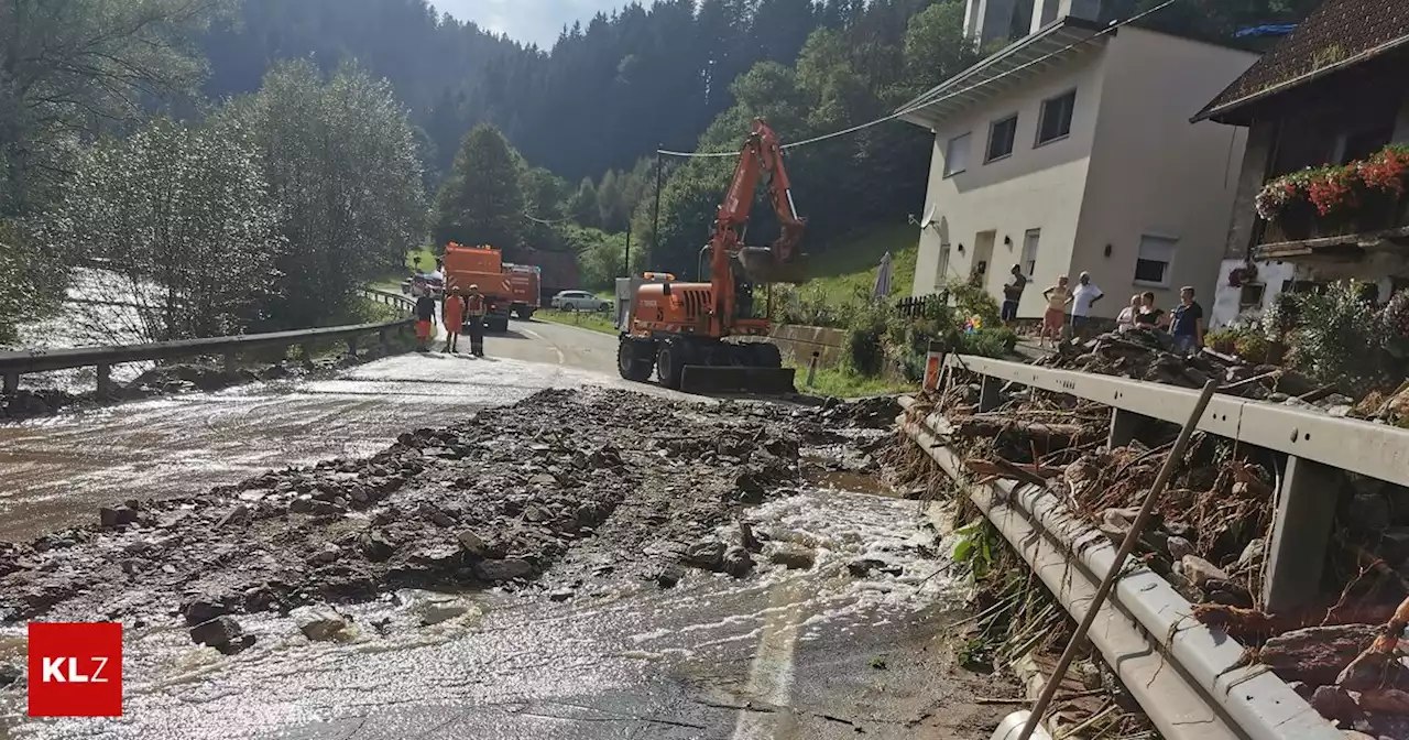 Gewitter in Kärnten: Heftige Unwetter sorgten für Muren, Straßensperren und Stromausfälle