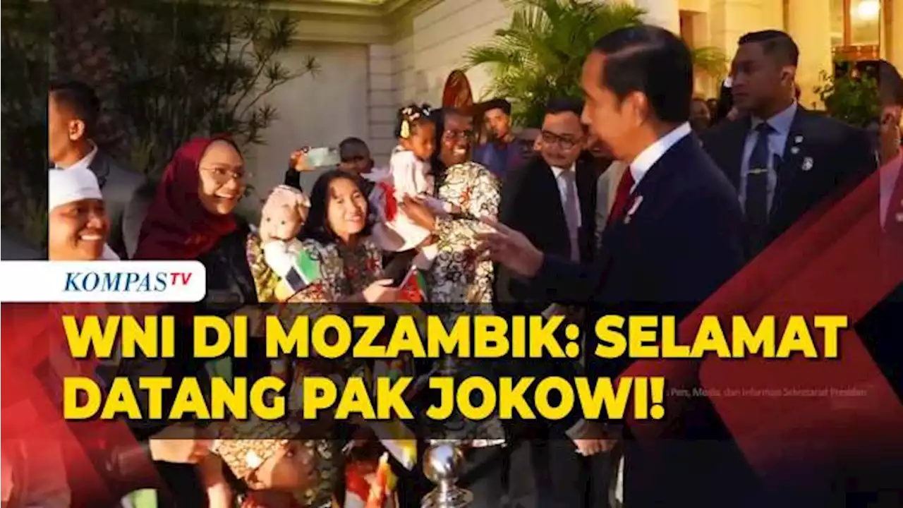 Momen Diaspora Indonesia Sambut Kedatangan Presiden Jokowi di Mozambik