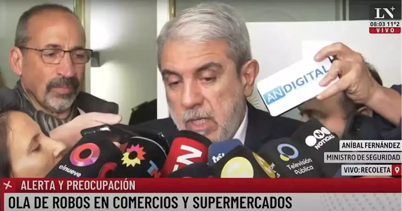 | Aníbal Fernández dijo que “no son espontáneos” pero aclaró: “Todavía no tenemos datos fidedignos de quién está detrás”